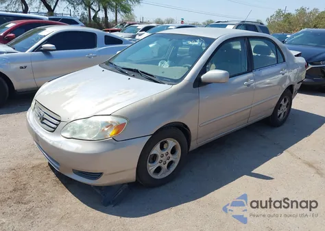 2003 Toyota Corolla Le z USA, uszkodzony, nr VIN 1NXBR32E83Z126219